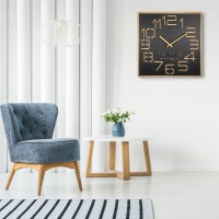 Nástenné hodiny Eko Digits z120-1matd-dx 60 cm, čierne